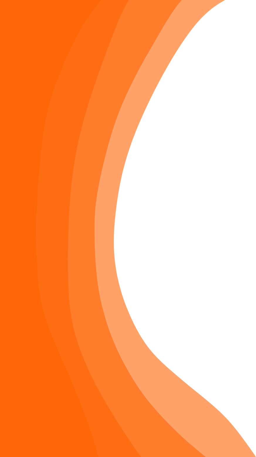 Orange curve gradient simple